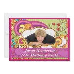 boys 16 birthday party  invitation