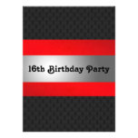 Boy's 16th Birthday Party Invite
