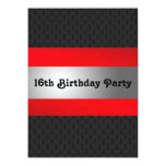 Boy's 16th Birthday Party Invite