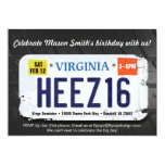 Boy's 16th Birthday Virginia License Invitation