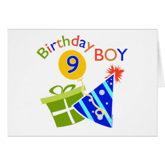 Boys 9th Birthday Greeting Card