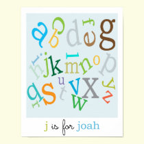 Boys Alphabet Poster posters
