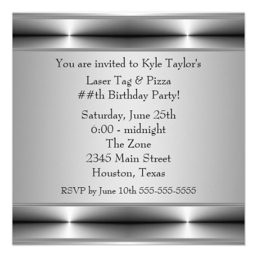Boys Any Number Birthday Party Template Custom Invites