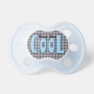 Boys are Cool BooginHead Baby Pacifier