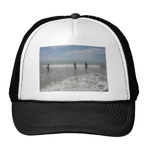 Boys at the beach hats