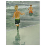 Boys at the beach letterhead