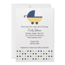 Boy's Baby Carriage Invite