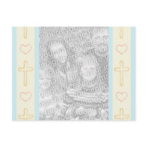 Boy's Baptism Invitation postcards by babyshowergalore Boy's Baptism Invitation postcards