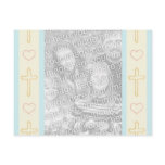 Boy's Baptism Invitation Post Card
