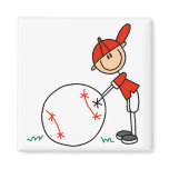 Boys Baseball Customize Tshirts and Gifts Fridge Magnets