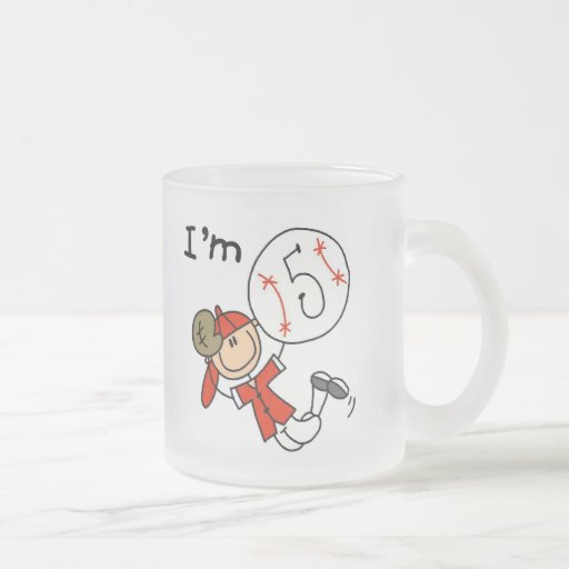 Boy's Baseball I'm 5 Mugs