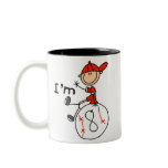 Boys Baseball I'm 8 Coffee Mugs