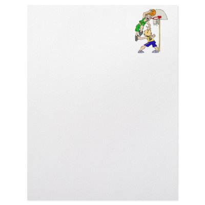 boys basketball players letterhead template by justsports