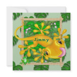 Boy's Birthday Invitations with LIZARDS