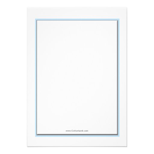 Boy's Blue Cross Religious Invitation