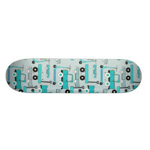 Boys Blue Wheels Retro Scooters Cars Wagons Trucks Skateboard Decks