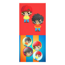 Boys Book Mark Personalized Rack Card