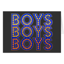 Boys Boys Boys cards by ElectricPopSpot Boys Boys Boys cards
