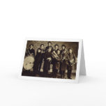Boys Brass Band, Warsaw Indiana Vintage Greeting Card
