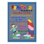 Boys Catch a wave Custom Invitation