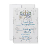 Boys Christening Shoes Invitation
