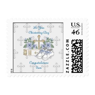 Boys Christening Shoes stamp