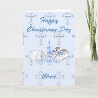 Boys Christening Wish Cards