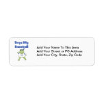 Boys Dig Baseball T-shirts and Gifts Custom Return Address Label