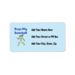 Boys Dig Baseball T-shirts and Gifts Personalized Address Labels