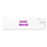 BOYS DROOL TWIRLERS RULE - PURPLE.psd Bumper Stickers