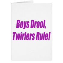 BOYS DROOL TWIRLERS RULE - PURPLE.psd Cards