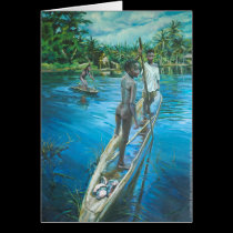 Boys Fishing cards