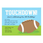 Boys Football Themed Birthday Party Invitation