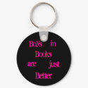 Boys in books keychains