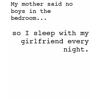 Boys in the Bedroom T-shirt by pinkyandthebrain