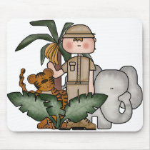 Boys Jungle Safari mousepads