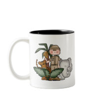 Boys Jungle Safari mugs by toddlersplace Boys Jungle Safari mugs