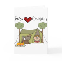 Boys Love Camping cards by toddlersplace Boys Love Camping cards