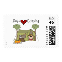 Boys Love Camping postage by toddlersplace Boys Love Camping postage