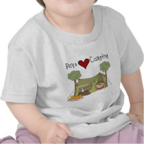 Boys Love Camping t-shirts by toddlersplace Boys Love Camping t-shirts
