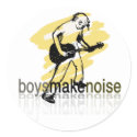 Boys make Noise Sticker by pattigrafx Boys make Noise Sticker