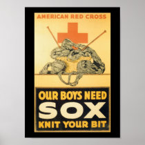 Boys Need Sox World War II posters