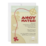 Boys Pirate Map &amp; Pirate Ship Invitations