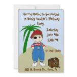 Boy's Pirate Party Invitation