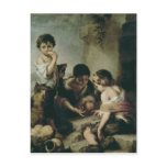 Boys Playing Dice, c.1670-75 Postcard