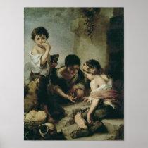Boys Playing Dice, c.1670-75 Print