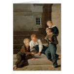 Boys Playing Dice in Front of Christiansborg Card