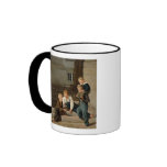 Boys Playing Dice in Front of Christiansborg Mugs