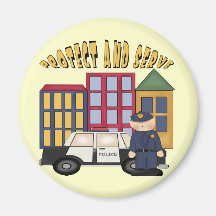Boys Policemen Magnet
