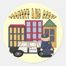 Boys Policemen Stickers